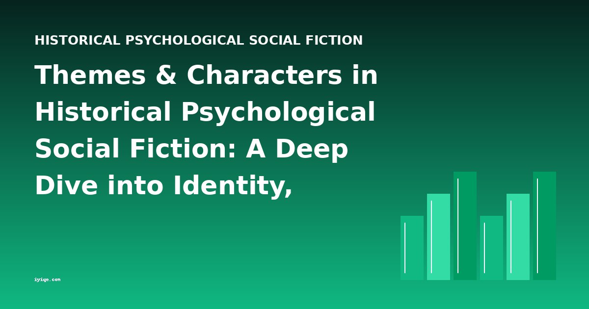 Themes & Characters in Historical Psychological Social Fiction: A Deep Dive into Identity, Society, and Conscience