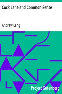 Cover of Cock Lane and Common-Sense — Reading Notes