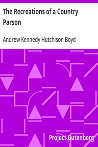 Cover of The Recreations of a Country Parson — Themes and Context
