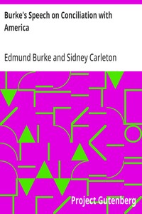 Cover of Burke's Speech on Conciliation with America — Text and Context