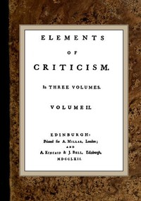 Cover of Elements of Criticism, Volume II. — Themes and Context