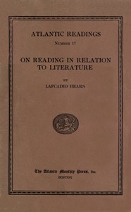 Cover of On reading in relation to litera...