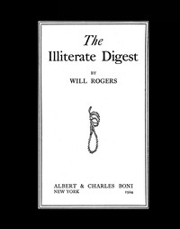 Cover of The Illiterate Digest — Story, S...