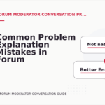 Common Problem Explanation Mistakes in Forum Moderator Conversation English