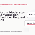 Forum Moderator Conversation Practice: Request and Reply Examples