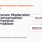 Forum Moderator Conversation Practice: Problem and Solution Replies