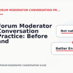 Forum Moderator Conversation Practice: Before and After Corrections